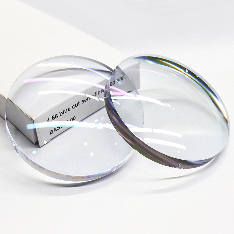 1.56 আধা-সমাপ্ত নীল ব্লক একক দৃষ্টি লেন্স