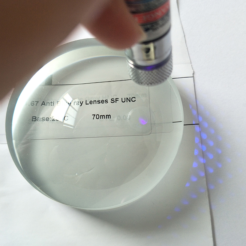 1.67 আধা-সমাপ্ত নীল ব্লক একক দৃষ্টি লেন্স