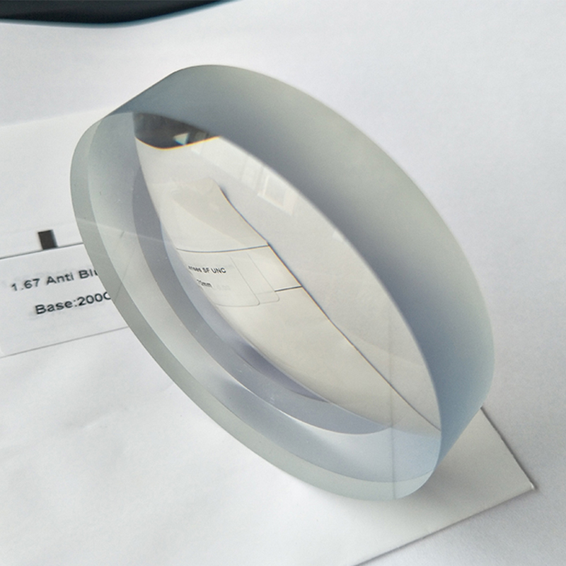 1.67 আধা-সমাপ্ত নীল ব্লক একক দৃষ্টি লেন্স