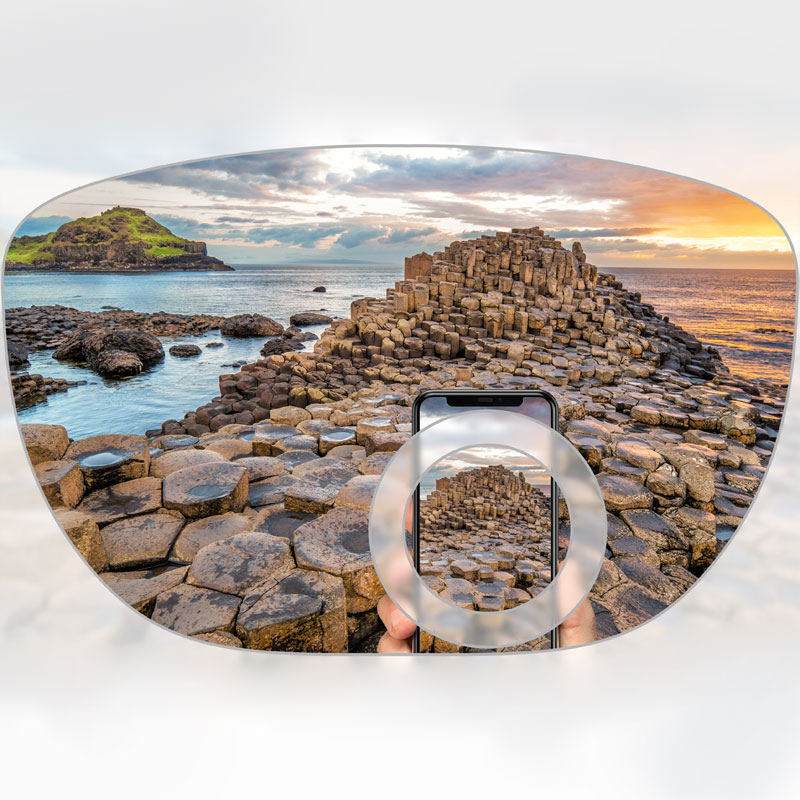 মিশ্রিত বাইফোকাল লেন্স